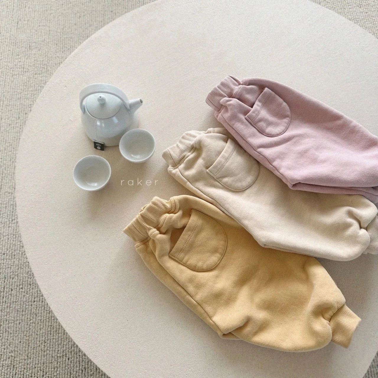 Baby Clothing Boys and Girls Autumn and Winter Warm Pants Korean Style Baby Fleece Solid Color Kids Casual Warm Baby Pants