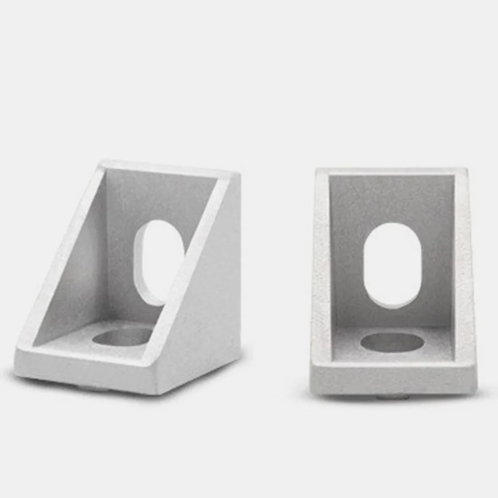 

10Pcs Aluminum Profile Corner Bracket 2020 Thickened Right Angle Connector L Bracket Industrial Aluminum Extrusion Fasteners