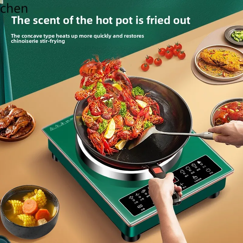 ZML 新しい凹面電磁調理器中華鍋炒め統合ハイパワーインテリジェント凹面家庭用セット