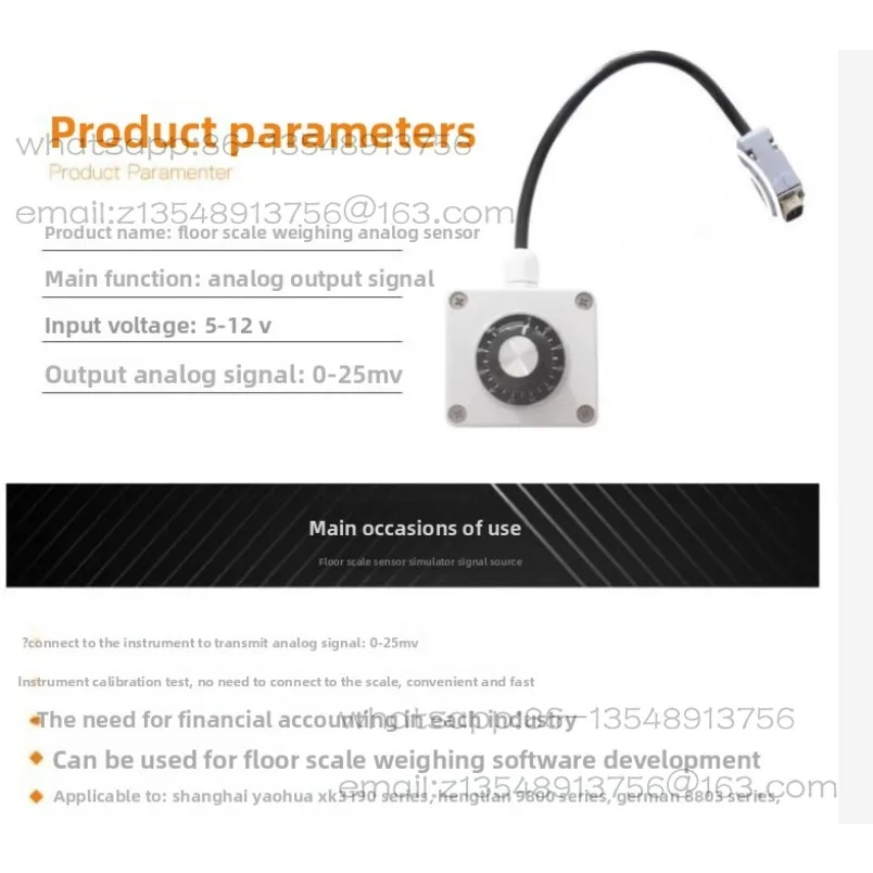XK3190-A9 electronic scale weighting instrument sensor weighing signal emulator order artifact