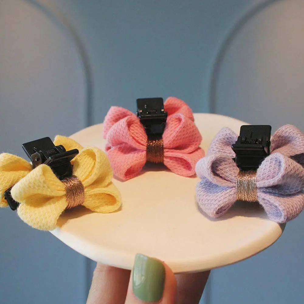 Girl's Headdress Hair Accessories Temperament Chlidren's Hair Clip Grosgrain Bow Hairpin Bowknot Hair Holder Bow Hair Claw