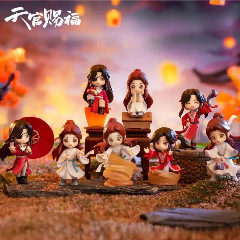 New Cosplay Blessing Tian Guan Ci Fu Model Tgcf Xie Lian Hua Cheng Bl Four Seasons Together Blind Box Q Figure Doll Toy Gifts