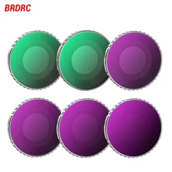 BRDRC UV CPL ND8 Lens Filters for Osmo Action 5 Pro/4 Camera Neutral Density Filter Set Optical Glass Sports Camera Accessories