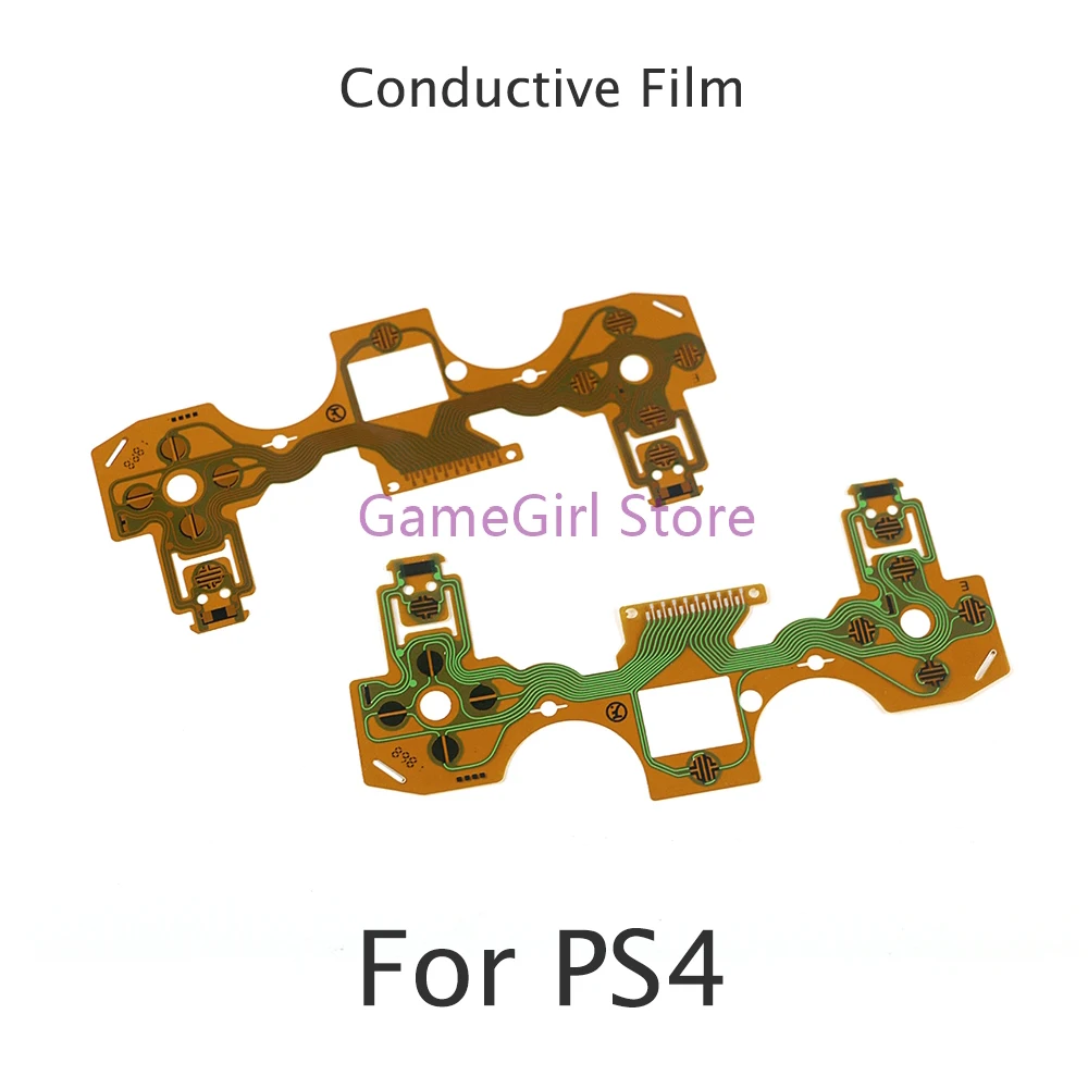 200pcs Gold Conductive Film Keypad Flex Ribbon Cable For PlayStation 4 PS4 jds001 010 Controller