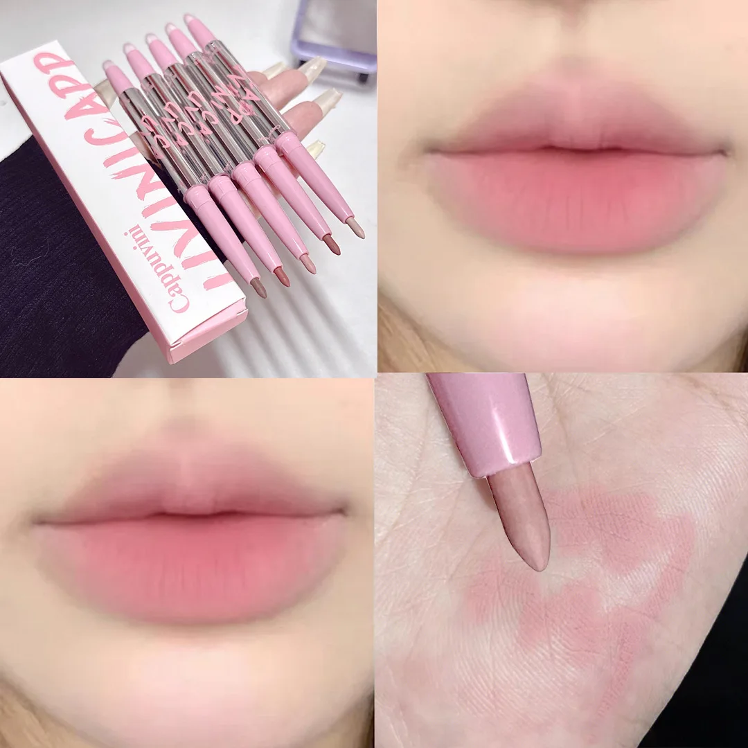 

Lip Liner Pencil Silver Tube Nude Natural Shape Definition No Smudge for Lipstick Base Chinese Cosmetic Lip Pencil