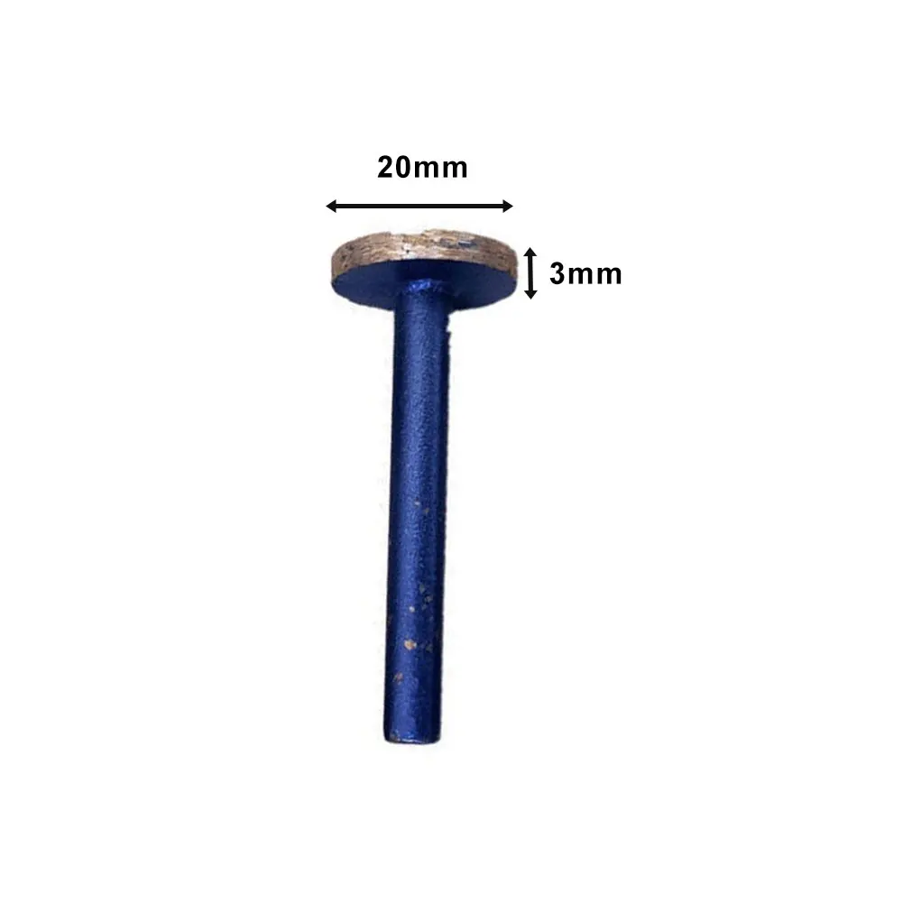 For Air Grinder Grinding Head Polishing Head Mounted Points Shank Diamond Sintered T-shape Carving Grinding Wheel