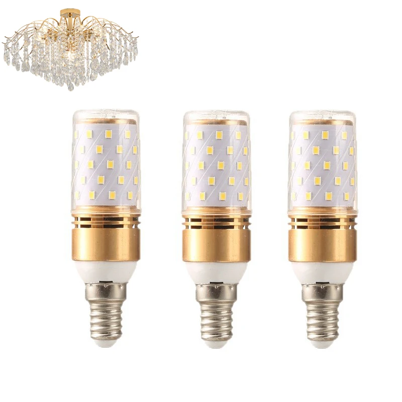 2-Pack E14 LED Corn Light Bulb, SMD2835, Warm White/Cool White/3CCT Selectable, Candle Shape Energy Saving Bulbs