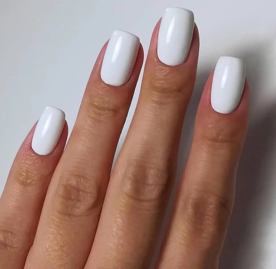 Faux ongles à pression blanc lait, 120 pièces, Gel carré moyen brillant, 10 tailles, couverture complète, décorations quotidiennes réutilisables pour les ongles
