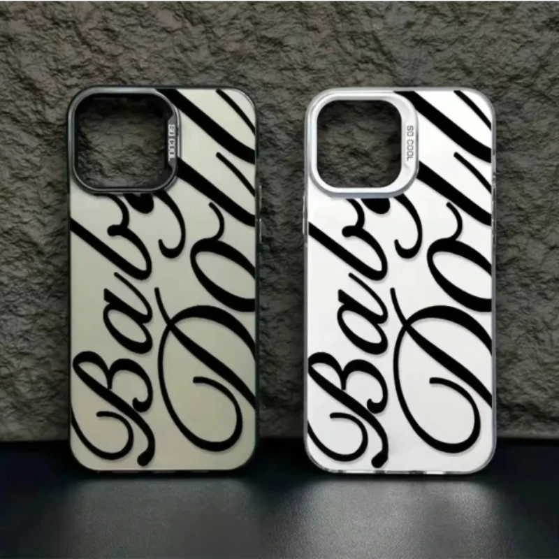 Creative Stylish English Letters Hard Phone Case for Samsung Galaxy S25 Edge S24 S23 S22 S21 S20 Ultra Plus FE A56 A36 A26