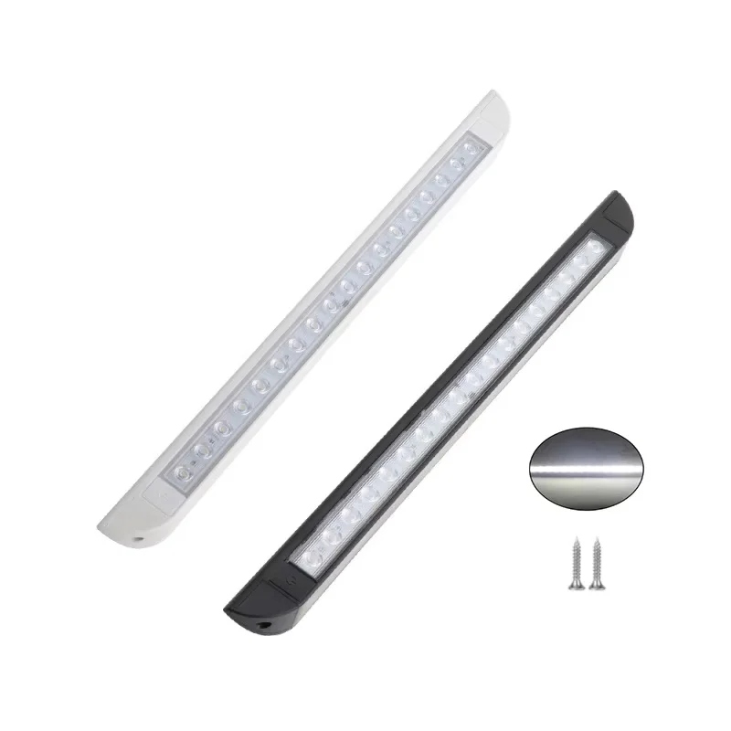 

ISURE MARINE 18LED Awning Lamp for RV Caravan Interior Wall Lamps 12-36V Trailer Exterior Lamp Outdoor Camping Light,White/Black