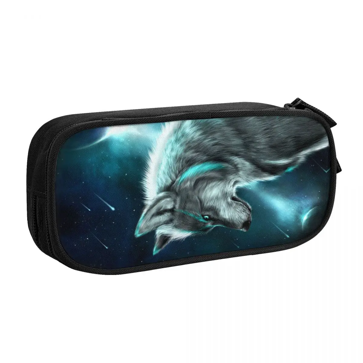 Custom Animal Wolf Cute Pencil Case Girl Boy Large Capacity Pencil Pouch School Accessories