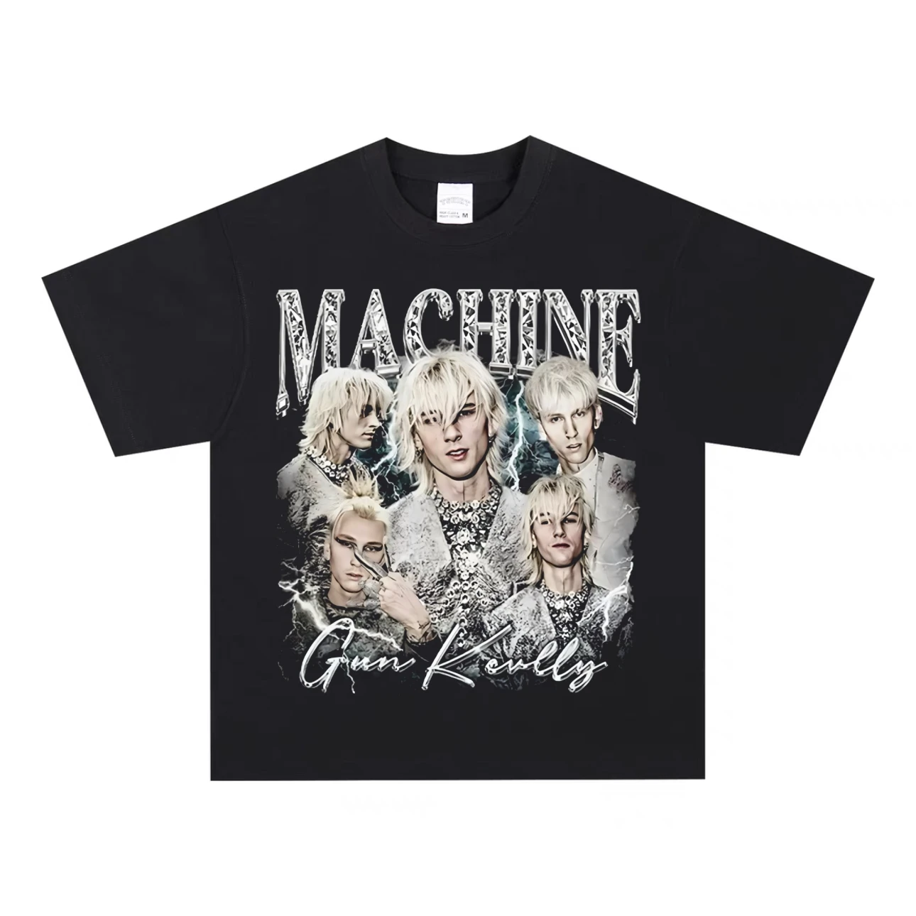 

In 2025, MGK, The American Hip-hop and Rap Singer, Presents A High-quality Luxury Brand Featuring A Couple's Character Print