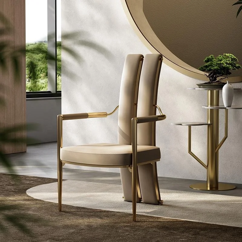 Factory Wholesale Gold Party Throne Chairs Stainless Steel Hotel Dining Chairs Wedding Chairs Events