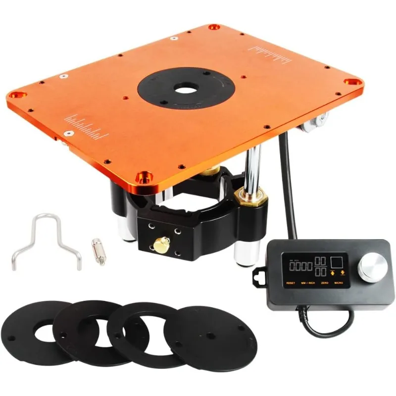 

Motorized Router Lift Systems for 3-1/2" Diameter Motors, 9-1/4'' x 11-3/4'' Plate 5-Piece Insert Ring Kit