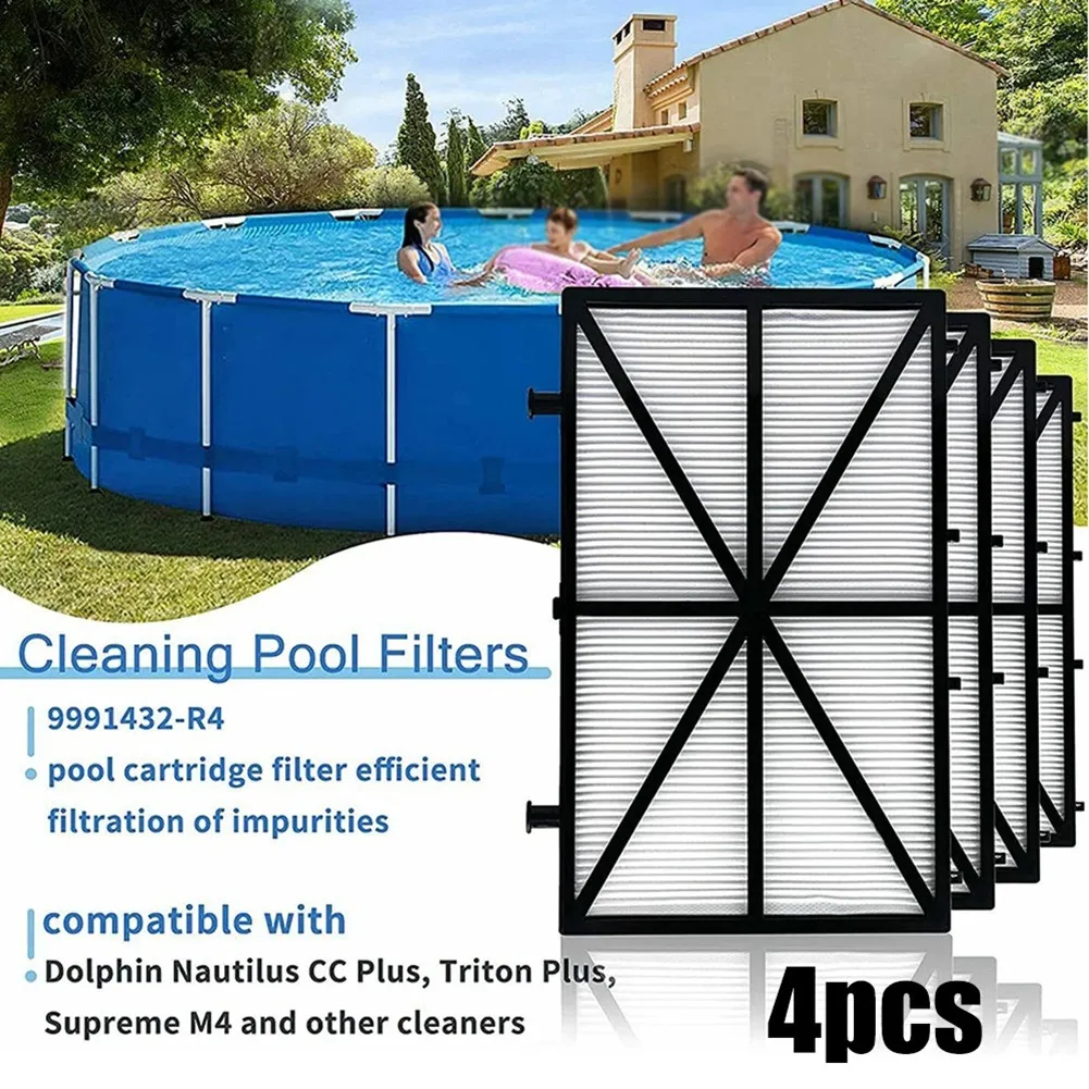 4PCS Ultra-Fine Filters Pool Cleaner Filter 9991432-R4 Pool Filter for Dolphin M400 M500 Ultra-Fine Filter elements