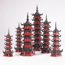 Chinese Ancient Pagoda Building Model, Landscape Ornaments, Rockery Fish Tank, Micro Landscape, Bonsai Materials