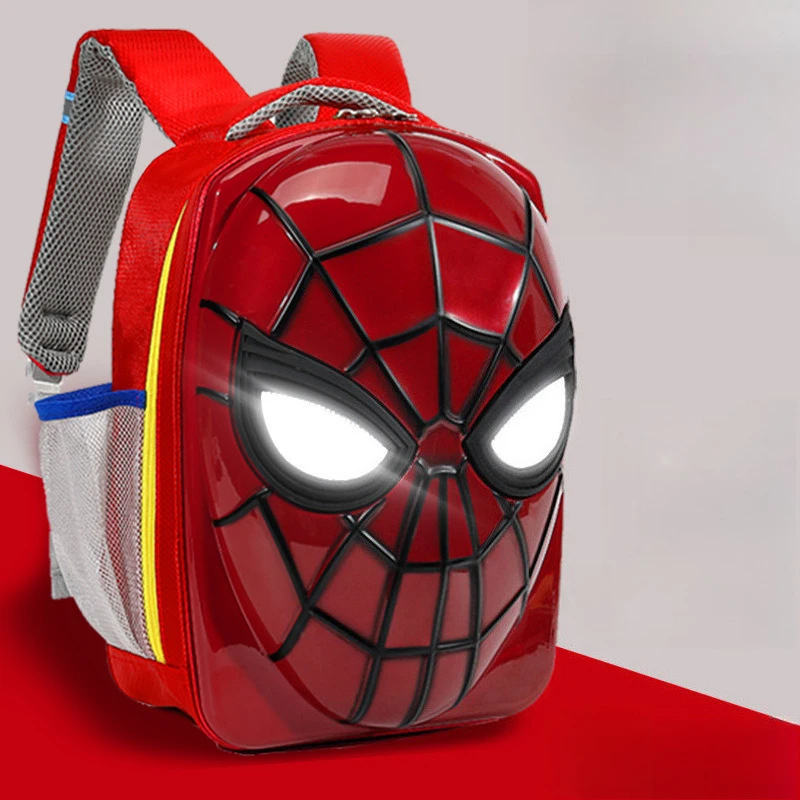 

Детский рюкзак супергероя в стиле аниме со светящимися глазами, водонепроницаемая легкая сумка для косплея