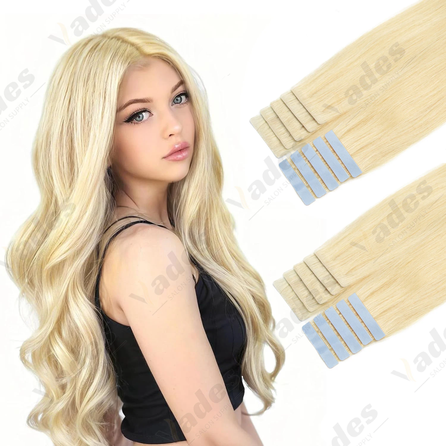 

VEDES новый стиль невидимая лента из человеческих волос, прямая бесшовная лента для утка кожи, волосы для женщин, короткие волосы, 10 шт./упак.