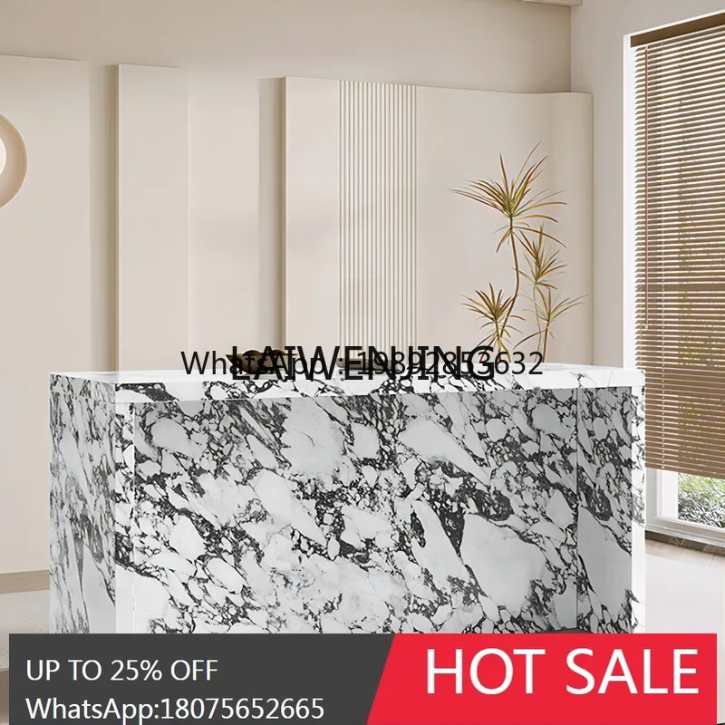 B1 rock slab villa kitchen partition tall table open kitchen mid-island dining bar