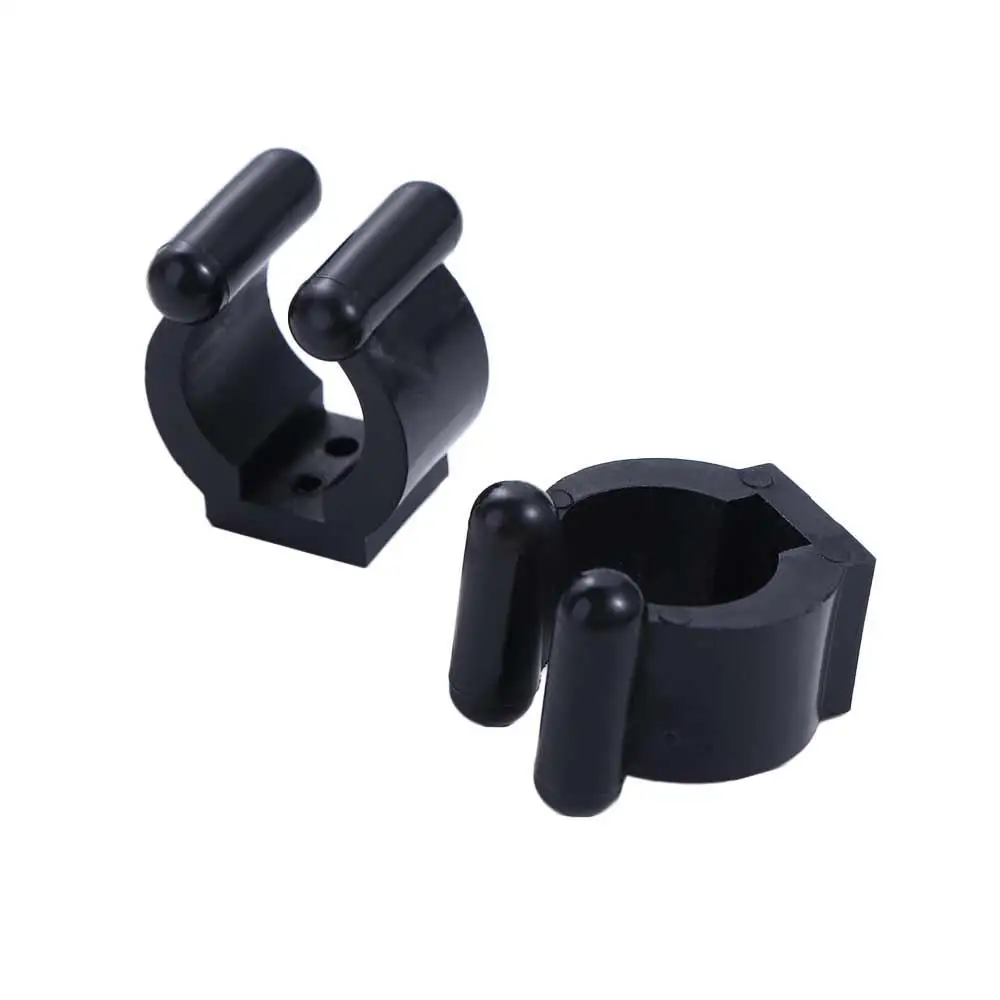 Cues Fishing Tool Wall Mounted Black Fishing Pole Rod Organizer Billiards Cue Clip Fishing Rod Storage Clips Fishing Rod Holder