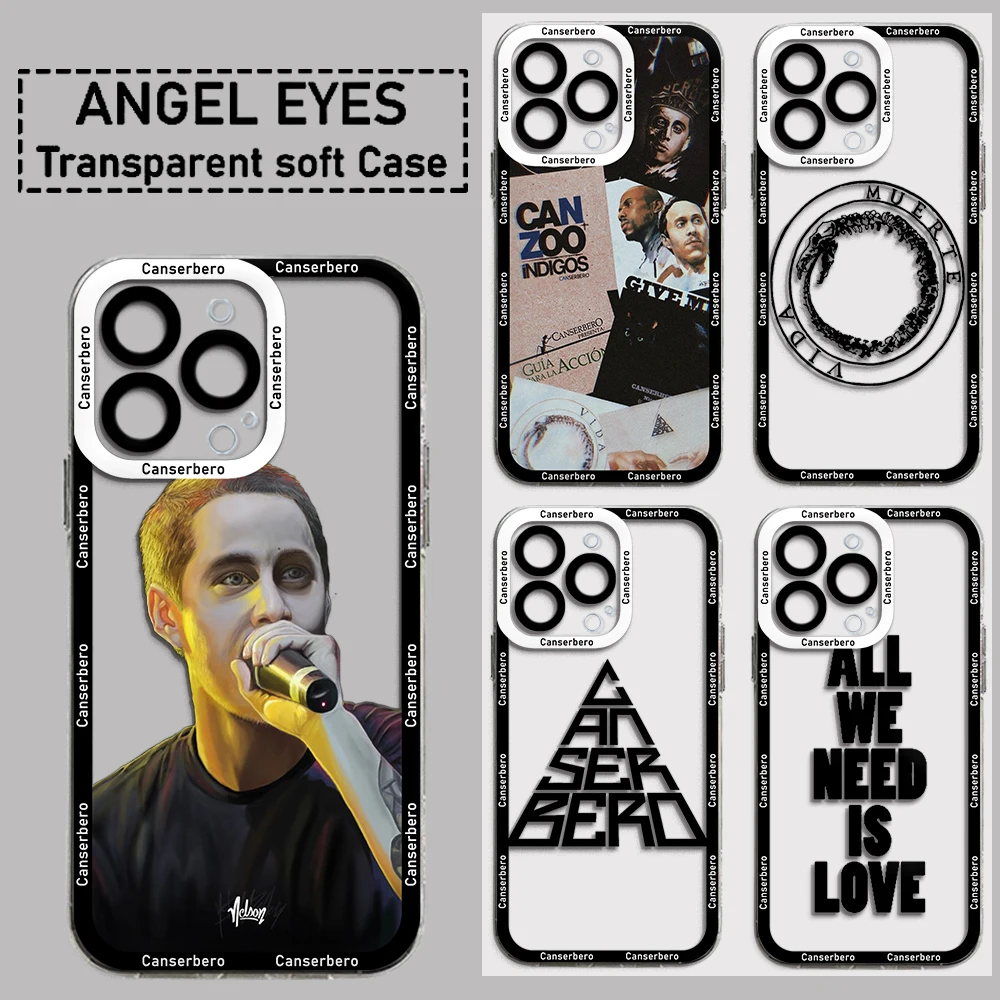 

Singer Canserbero Phone Case For Samsung S24 S23 S22 S21 S20 S10 FE Note20 Note10 Plus Ultra Lite 5G Clear Soft TPU Cover