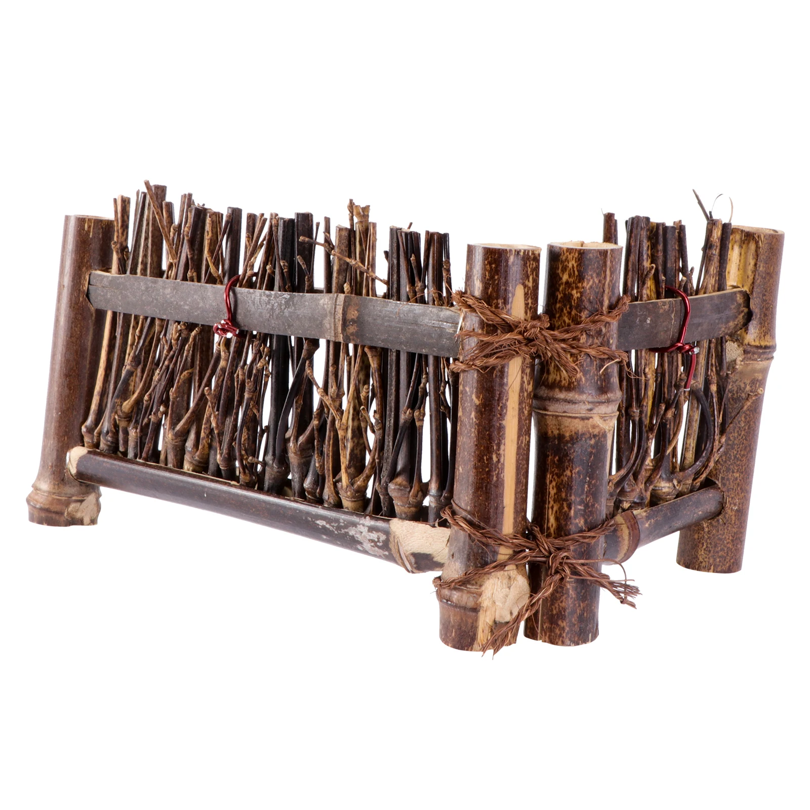 

Bamboo Fence Screen Mini Woven Decor Bonsai Ornament Garden Landscaping Tea Ceremony Home Decoration Durable Craftsmanship Eco