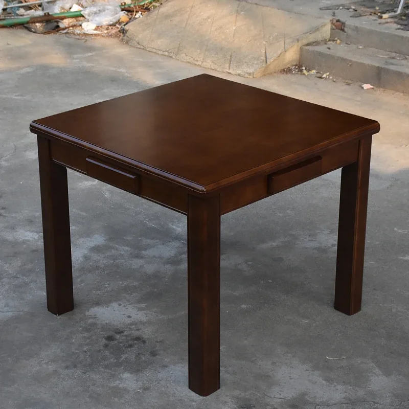 3 All solid wood western dining table and chair combination 0.9 meters square small square table modern and simple