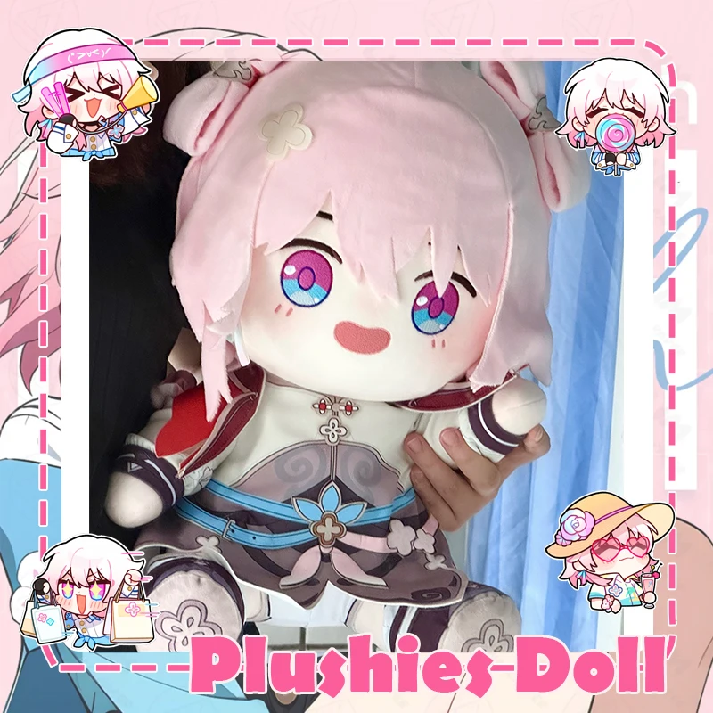 ゲーム Honkai スターレール 3月7日 ぬいぐるみ 綿入り 座りおもちゃ ぬいぐるみ ソフト アニメ ロール ハグ枕 フィギュア 40cm 大