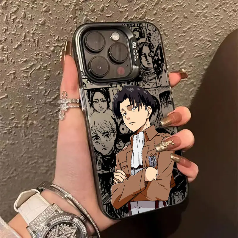 Anime Attacco giapponese su Titano Eren Yeager Coque per Apple iPhone 17 Air 16e 16 14 15 13 11 Pro Max Plus 12 Pro Custodia Cover per telefono