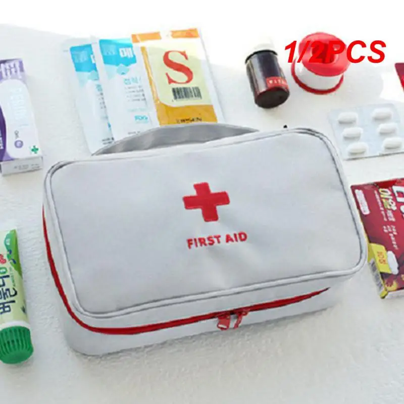 Grandes Kits vazios de primeiros socorros, portátil, ao ar livre, sobrevivência, desastre, terremoto, sacos de emergência, grande capacidade, casa, carro, 1, 2pcs