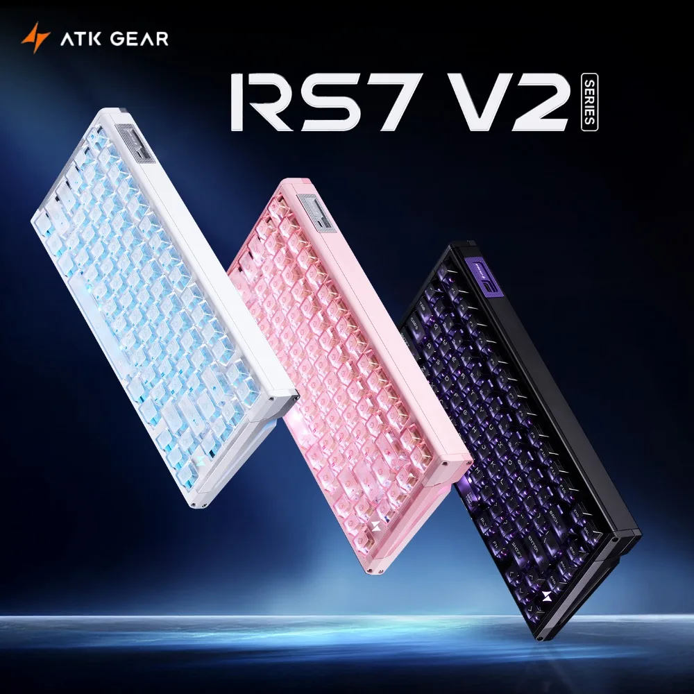 

ATK RS7 V2 Mechanical Keyboard Wired 8K Polling Rate Hot Swap Magnetic Switch Gamer Keyboard Aluminum Alloy Gaming Accessories