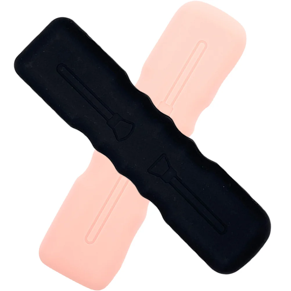 

2Pcs Brush Organizer Waterproof Silicone Makeup Storage Case Portable Travel Holder for Brushes and Beauty Tools Pouch