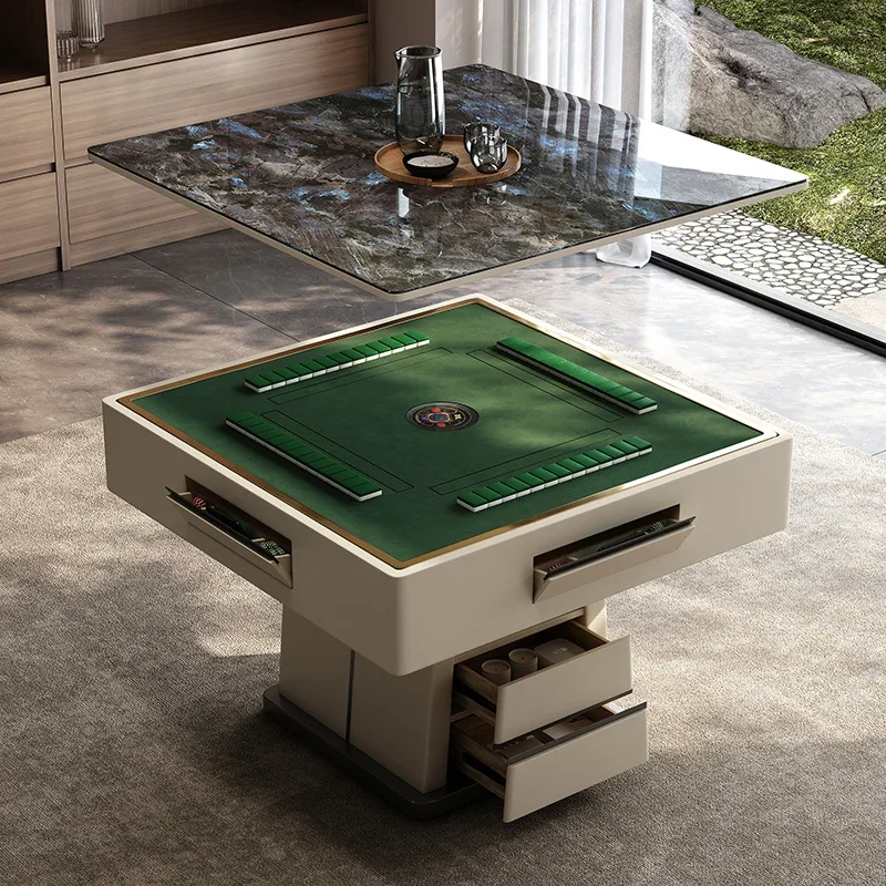 Dining room furniture mahjong table electric slate dining table integrated dual-purpose household