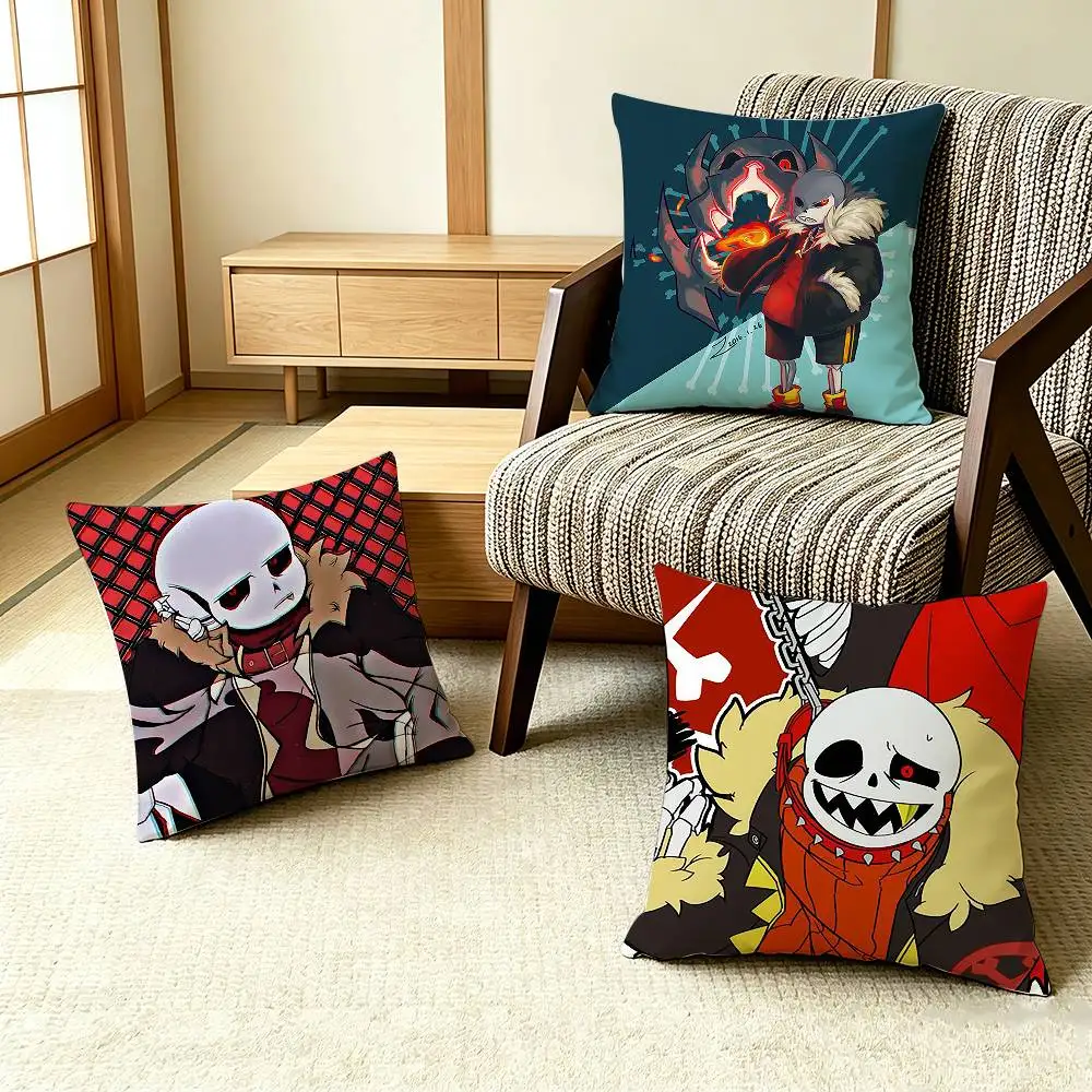 COOL Fell Ink Sans U-Undertale   Pillow Case Pattern Printed Pillowcase For Living Room Sofa Cushion Cover
