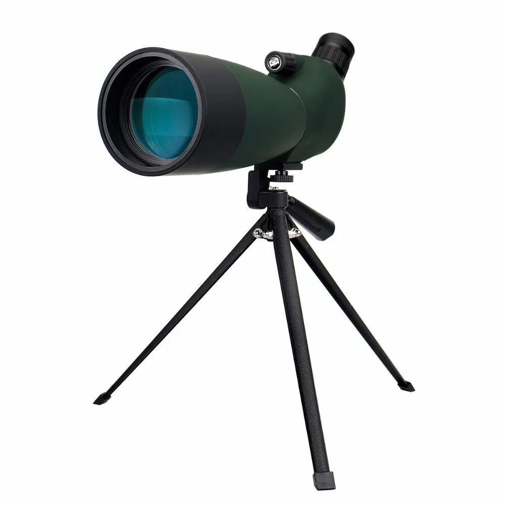 Telescópio impermeável com tripé, monóculos, binóculos poderosos, Spotting Scope, Bak4 FMC, Camping, F9308B