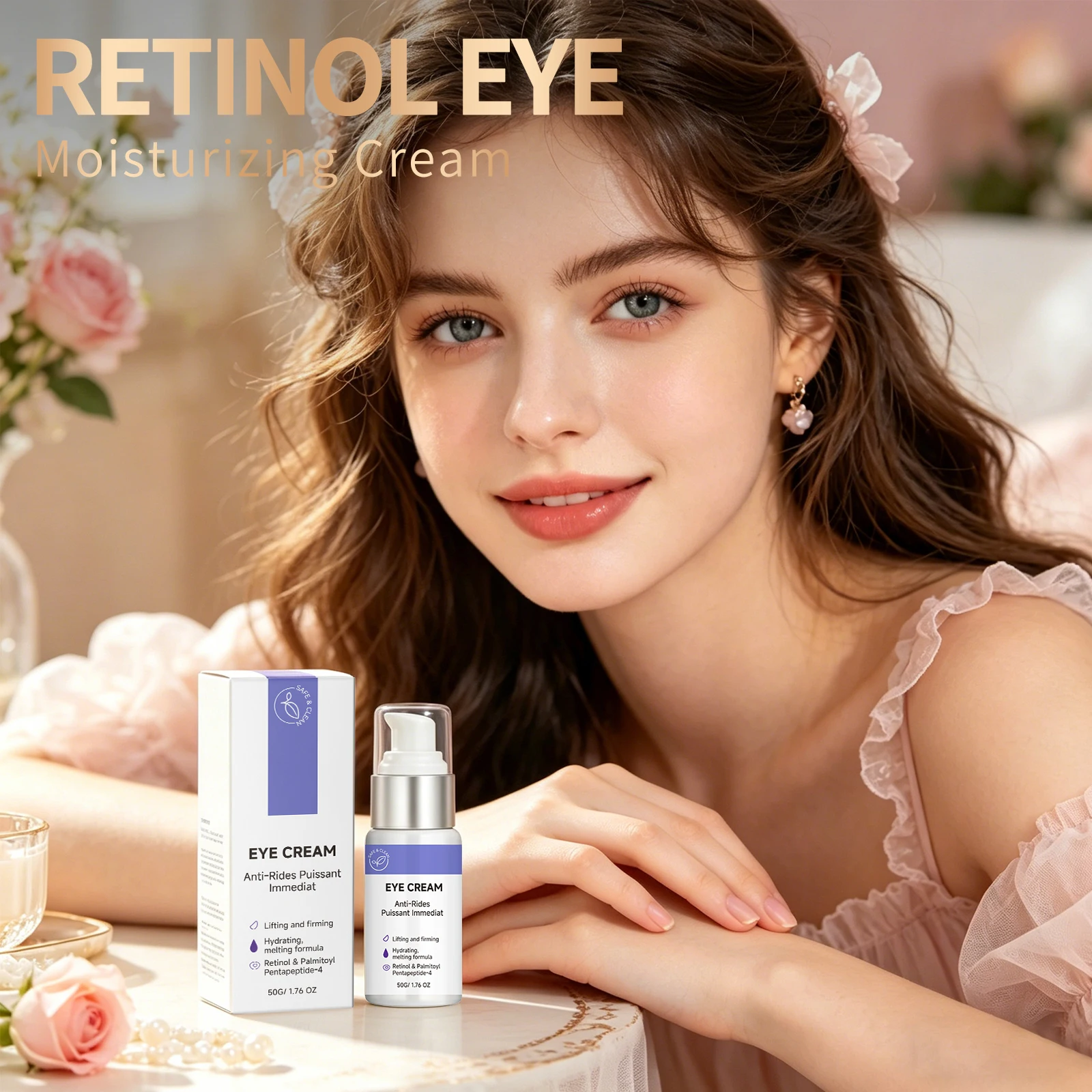 New Eye Cream Remove Dark Circles Reduce Puffiness Increase Elasticity Repair Dry Korean For Bags Under Eyes Firming Creams 50g