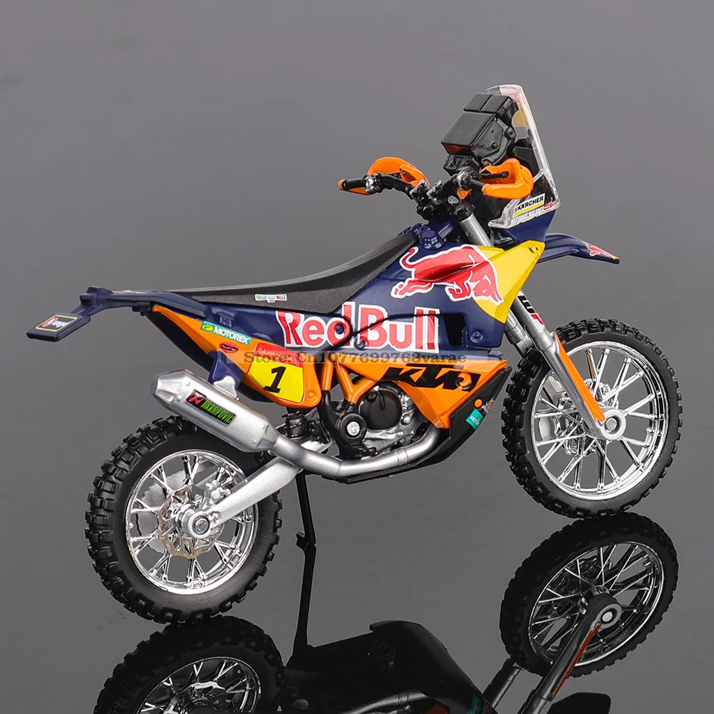 Bburago 1:18 KTM 450 790 Adventure R Rally BMW original authorized simulation alloy motorcycle model toy car gift collectio