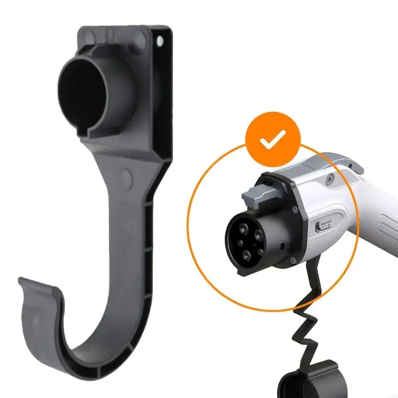 

U75E Holder Gun-Head Socket Bracket for Type1 Type 2 EVSE J1772 Electric Vehicle Charging Cable Extra-Protection