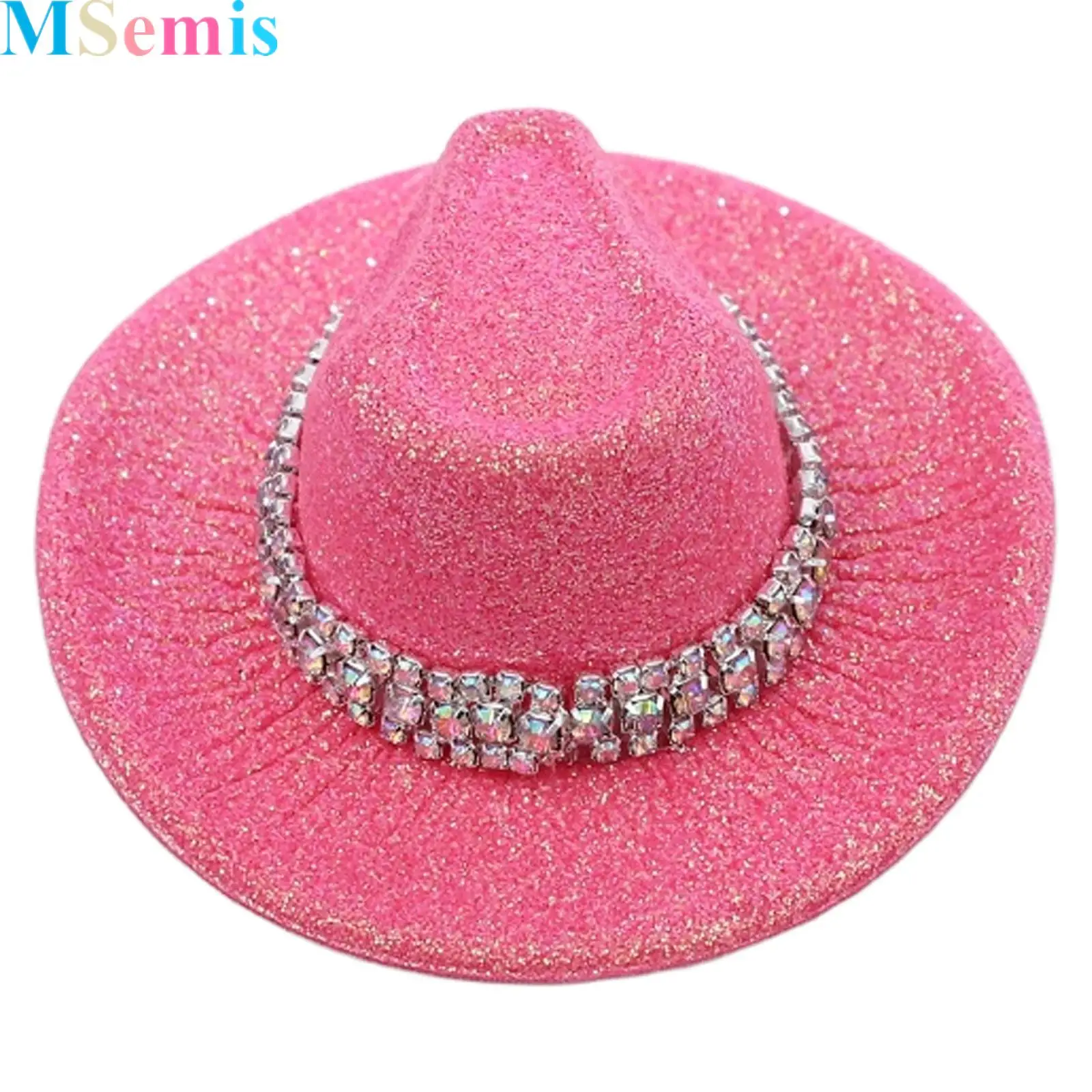 

Mini Western Cowboy Hats Glitter Cowgirl Hat Disco Party Decors Cosplay Costume Dress Up Accessories