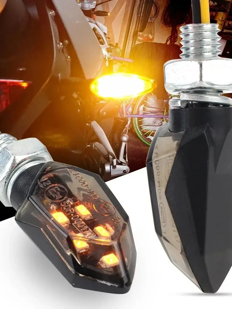 LED Blinker Licht Super Helle 2 stücke Motorrad Mini Universal Led Motorrad Lampe Bernstein Blinker LED-Anzeigen Licht