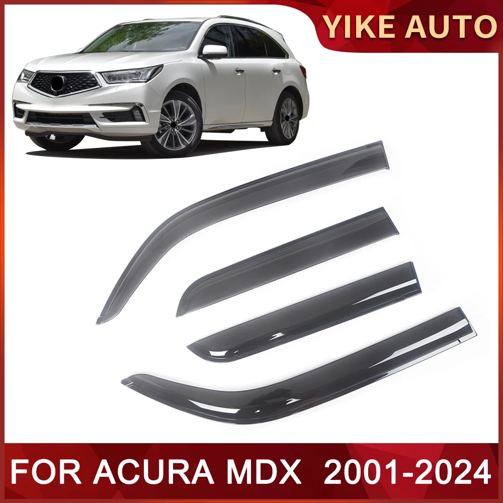 

Window Visor for ACURA MDX 2001-2024 Weathershield Door Visor Wind Sun Rain Guards Side Window Wind Deflectors Auto Accessories