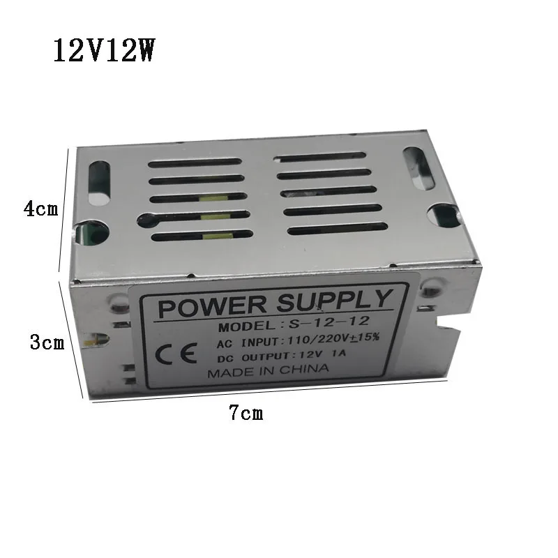 Fashion Ultra Thin  switching power supply 190V/ 240V to 12V 24V led power supply CCTV / LED Strip AC to DC source power Adapter