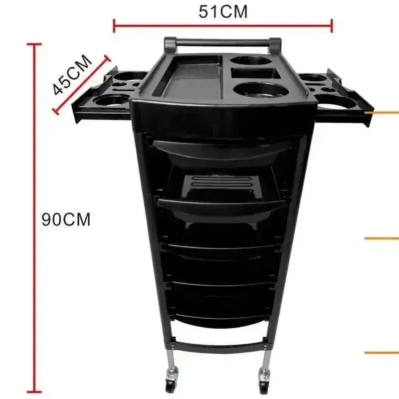 Beauty Manicure Hairdresser Salon Pedicure-trolley Furniture Professional Aesthetic Auxiliary Trolleys Offer Drawers Organizers