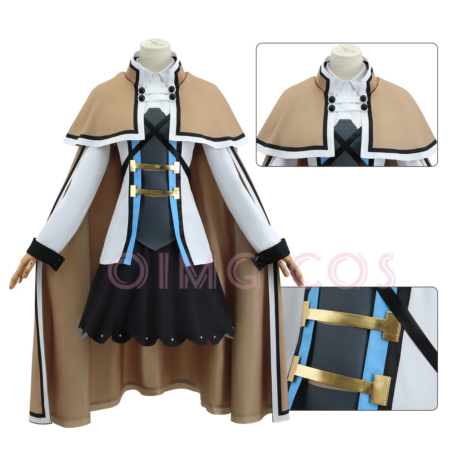 Roxy Cosplay Costume Mushoku Tensei Jobless Reincarnation Carnival Uniform Wig Anime Halloween Costumes Women Character Outfits