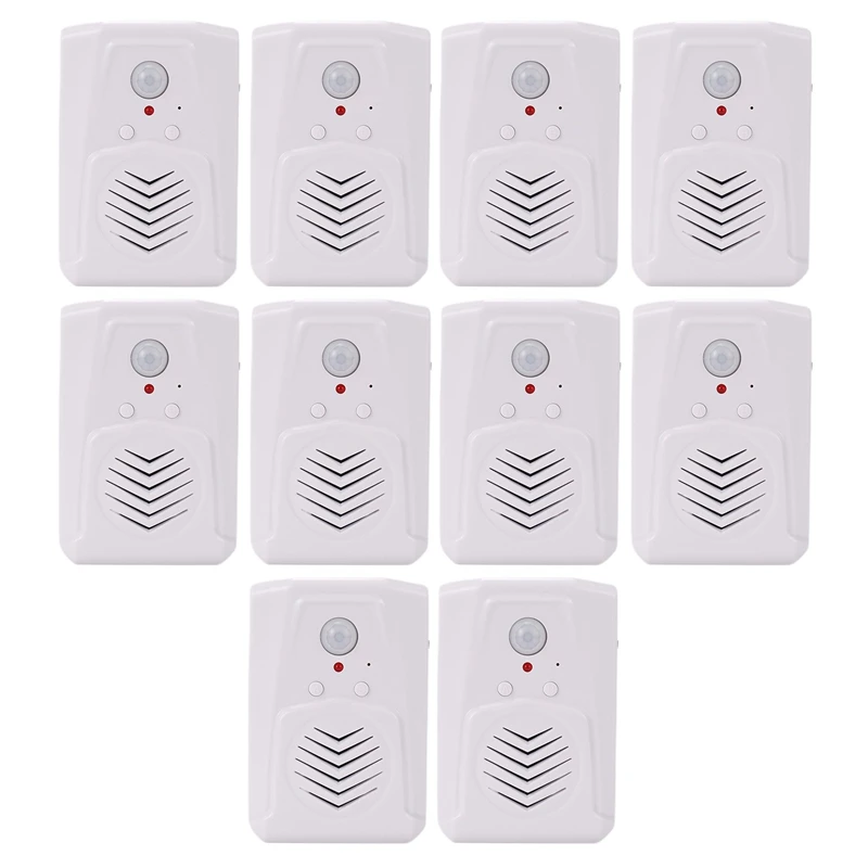 10X Sensor Motion Door Bell Switch MP3 campanello a infrarossi Wireless PIR Motion Sensor Voice Prompter Welcome Entry Alarm