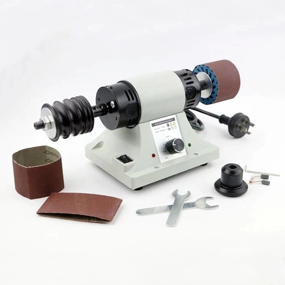 220V/110V Leather Polishing Burnishing Machine Leather Edge Grinding Machine Kit 0-8000RPM