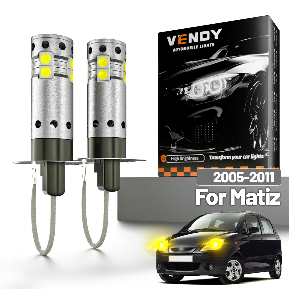 2 Stück LED-Nebelscheinwerfer für Chevrolet Matiz 2005-2011 2006 2007 2008 2009 2010 Canbus-Zubehör