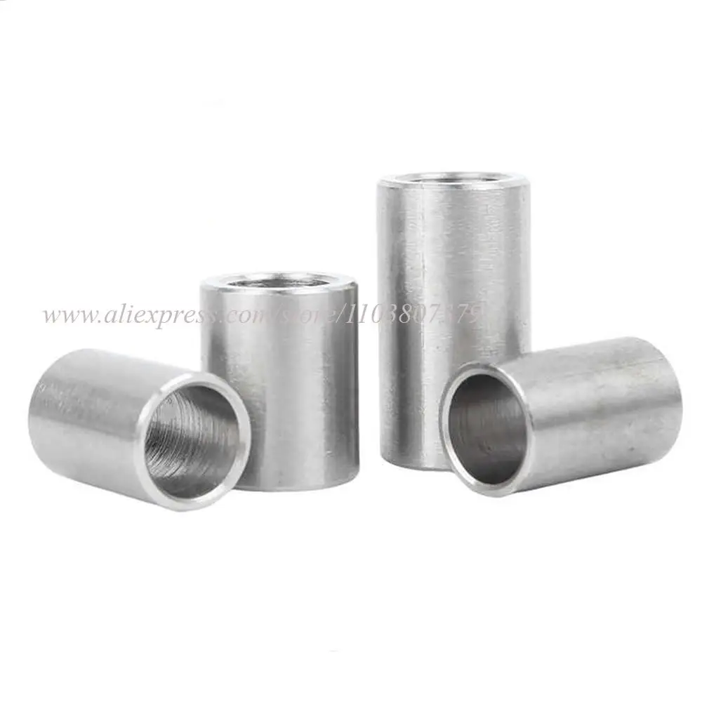 M10 M12 M13 M14 Bushing Washer Gasket 304 Stainless Steel OD 12 14 15 16 18 30mm Unthreaded Round Hollow Standoff Spacer Sleeve