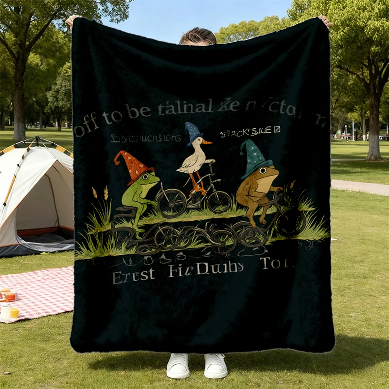 Off To Be Radical Left Scum Flannel Throw, Flannel Blanket, Anti Fascism Cozy Blanket