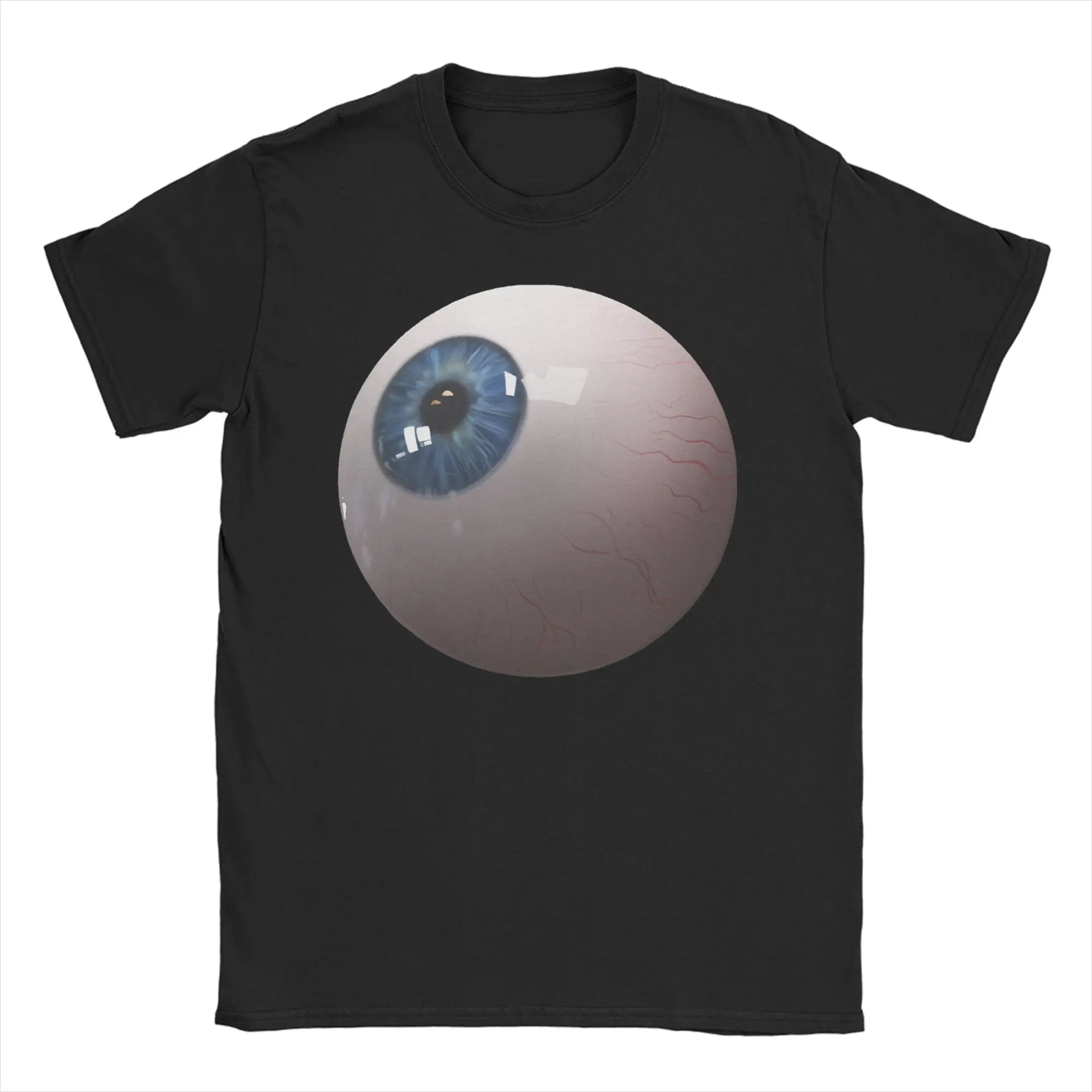 Crazy Curly Eye   Mouthwashing T-Shirt Men Women Crew Neck Pure Cotton T Shirts  Short Sleeve Tee Shirt Printing Clothing